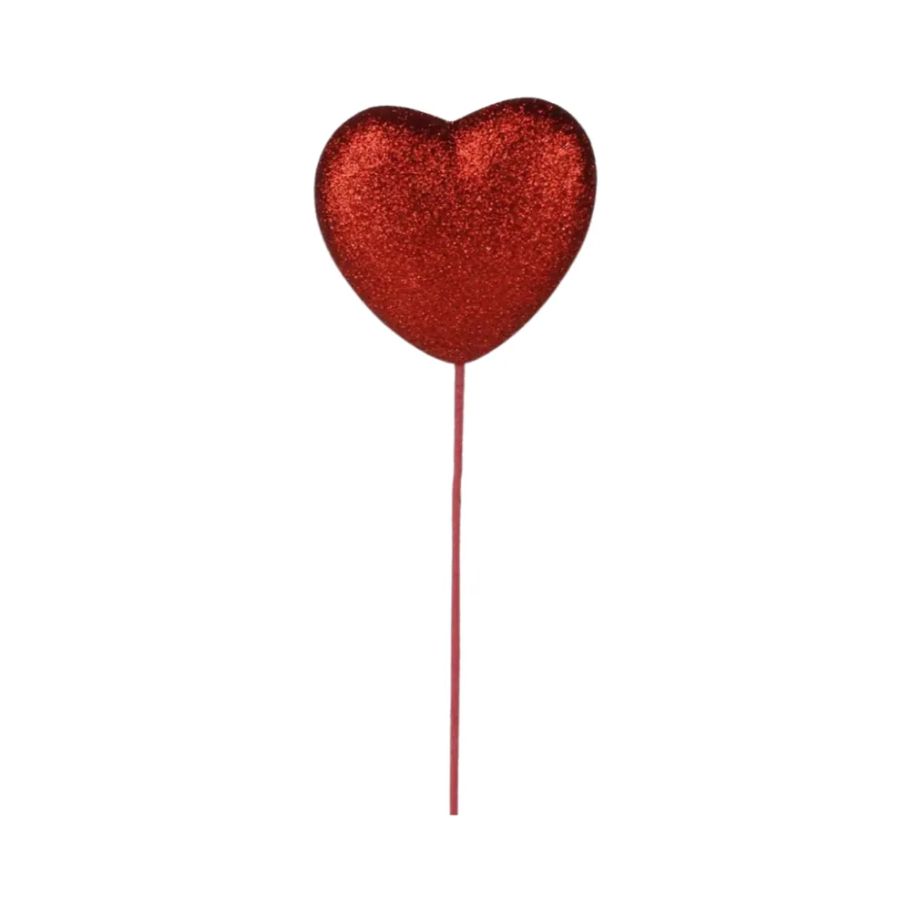 Craig Bachman Glittery Heart Pick, Red