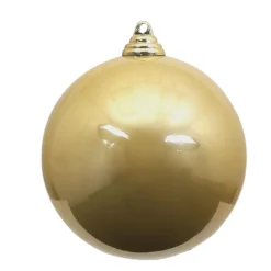Farrisilk Gold Candy Apple Ball Ornament, 8"