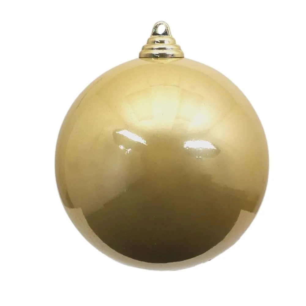 Farrisilk Gold Candy Apple Ball Ornament, 6"