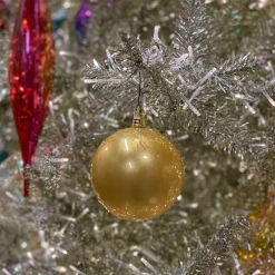 Farrisilk Gold Candy Apple Ball Ornament, 6"