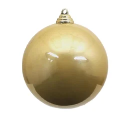 Farrisilk Gold Candy Apple Ball Ornament, 4"