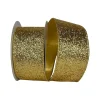 Farrisilk Gold Glitter Magic Ribbon, 2.5"X10YD