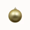 Farrisilk Gold Matte Ball Ornament, 6"