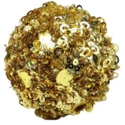 Craig Bachman Gold Sequin Glitter Ornament