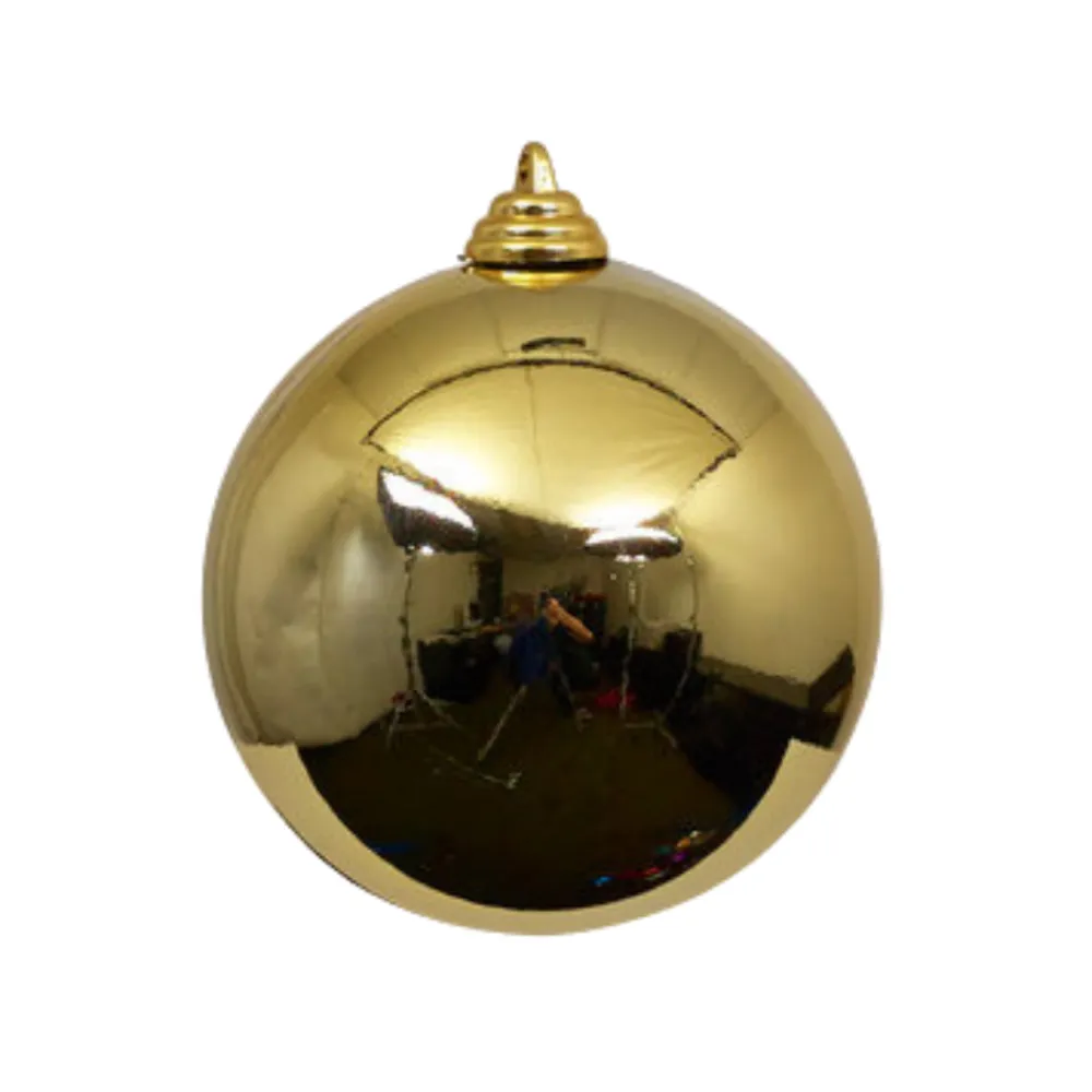 Farrisilk Gold Shiny Ball Ornament, 4"