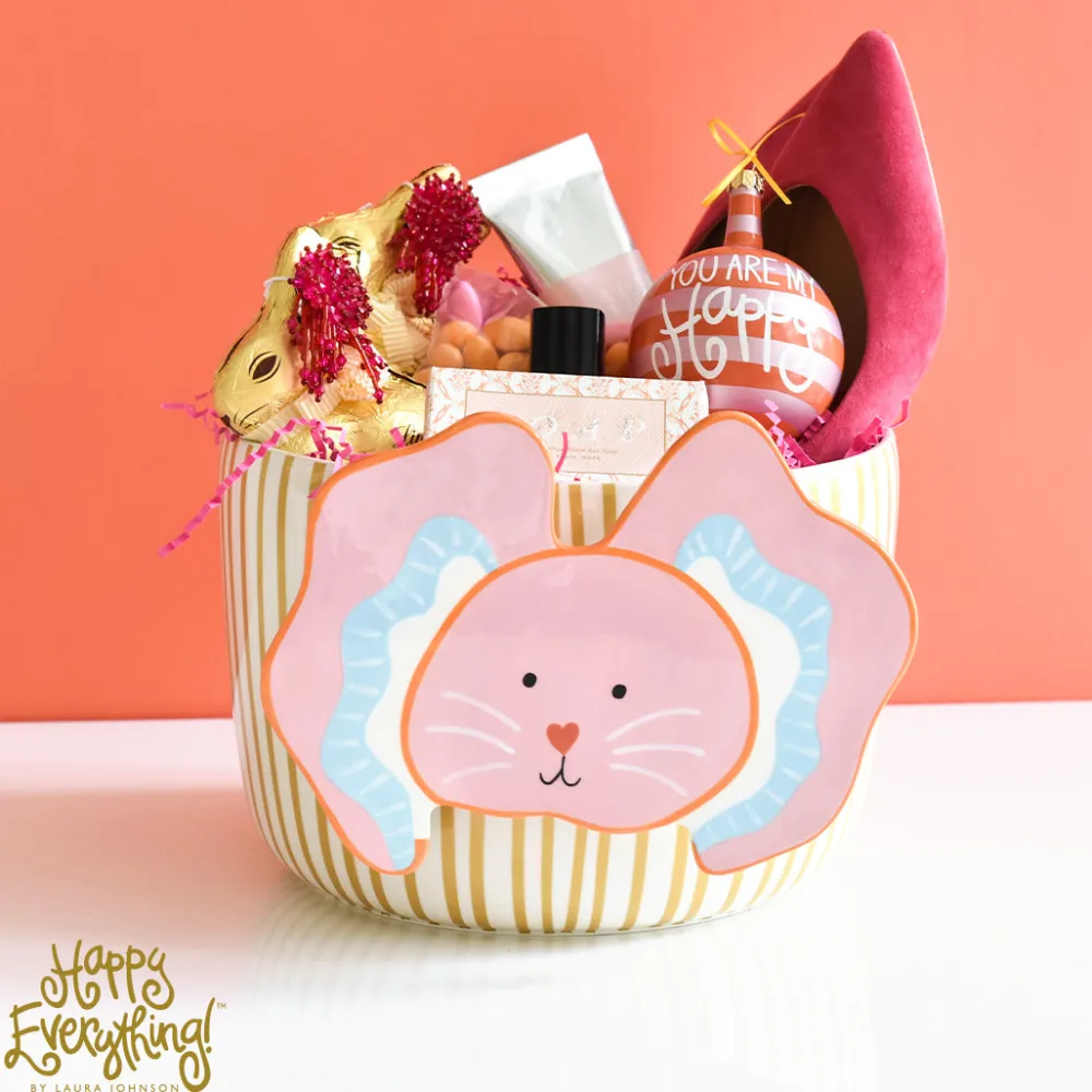 Happy Everything Gold Stripe Mini Bowl by !