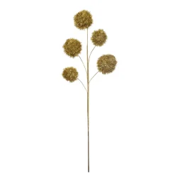 Creative Coop Gold Tinsel Ball Pick