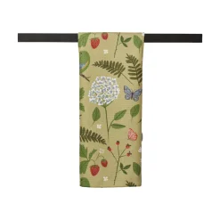 Geometry Good Green Earth Tea Towel
