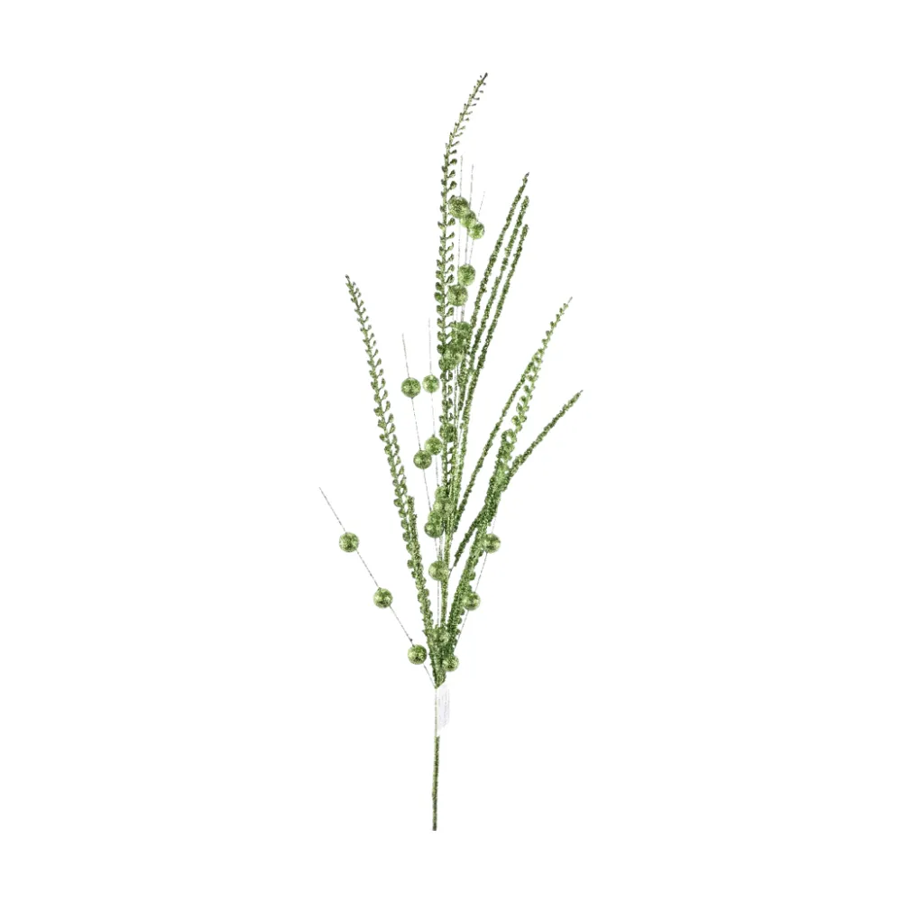 Direct Export Co. Green Glitter Leaf Ball Spray