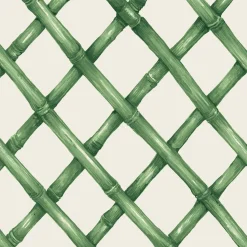Hester & Cook Green Lattice Cocktail Napkin Set