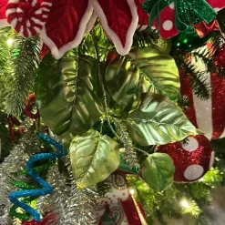 Direct Export Co. Green Metallic Leaf Spray