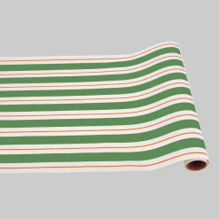 Hester & Cook Green & Red Awning Stripe Runner