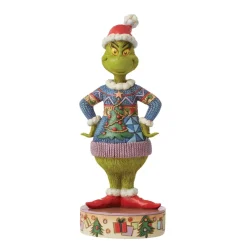 Department 56 Grinch Wearing Ugly Sweater Figurine, Dept. 56 Village