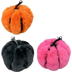 Liberty Floral Halloween Fur Pumpkin, 7"