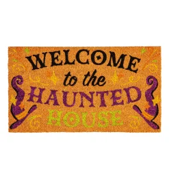 Evergreen Halloween Glitter Coir Mat