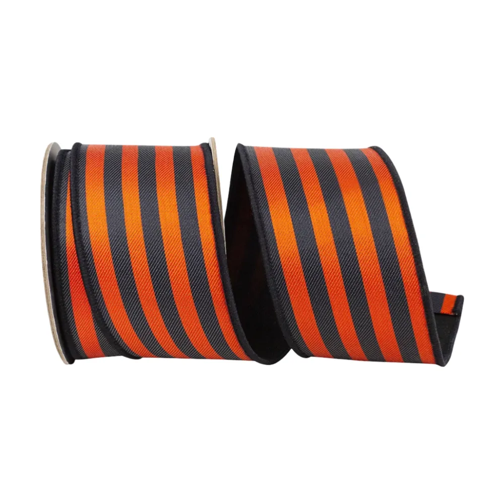 Reliant Ribbon Halloween Twill Stripe Ribbon, 2.5" X 5YD
