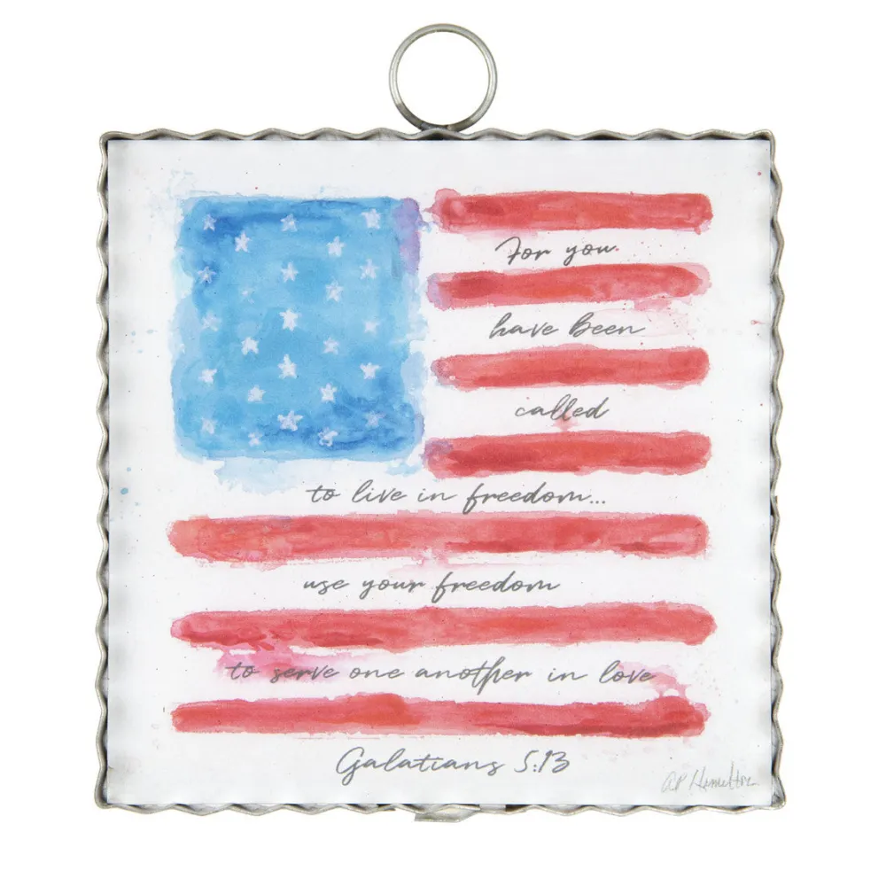 The Round Top Collection Hamilton Galatians 5:13 Mini Gallery Art