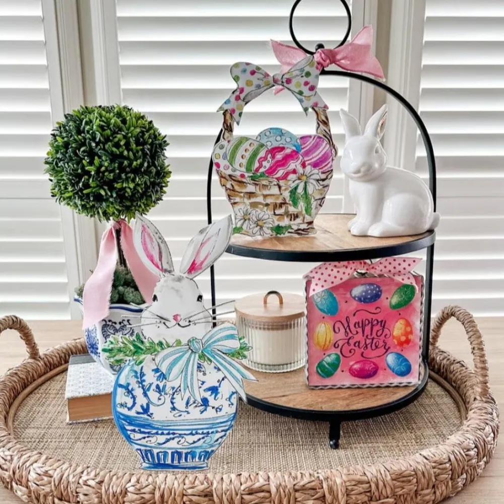The Round Top Collection Hamilton Happy Easter & Eggs Mini Gallery Art