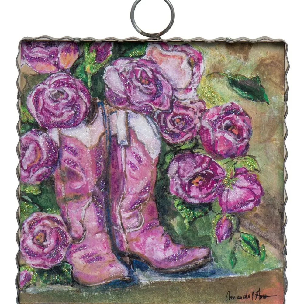 The Round Top Collection Hamilton Pink Boots Mini Art Gallery