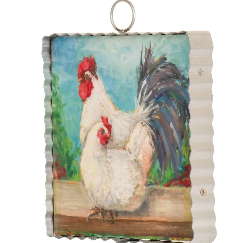 The Round Top Collection Hamilton Rooster & Hen Mini Gallery Art