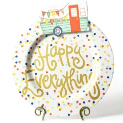 Happy Everything Happy Dot Big Round Platter by !