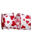 Reliant Ribbon Heart Glitter Tales Ribbon, 2.5" X 10YD