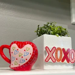 Happy Everything Heart Shaped Mug by !