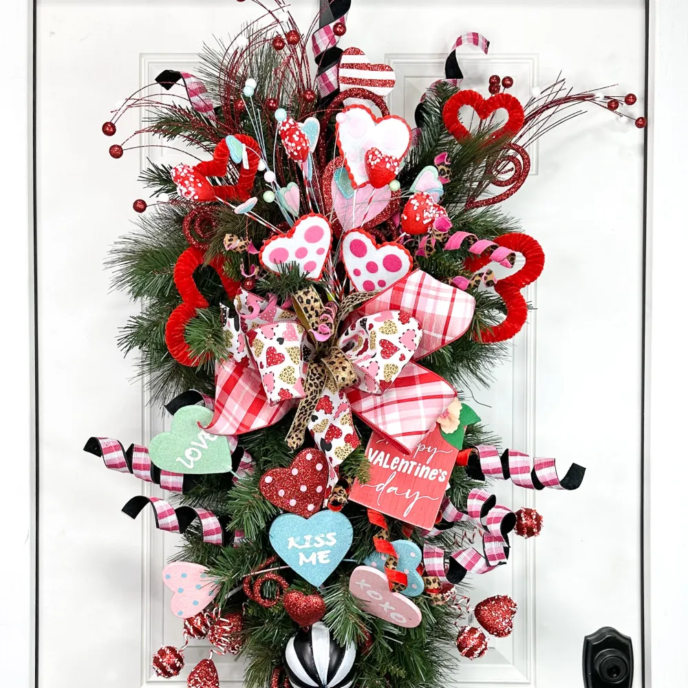 Craig Bachman Heart Spring Spray, 22.5"