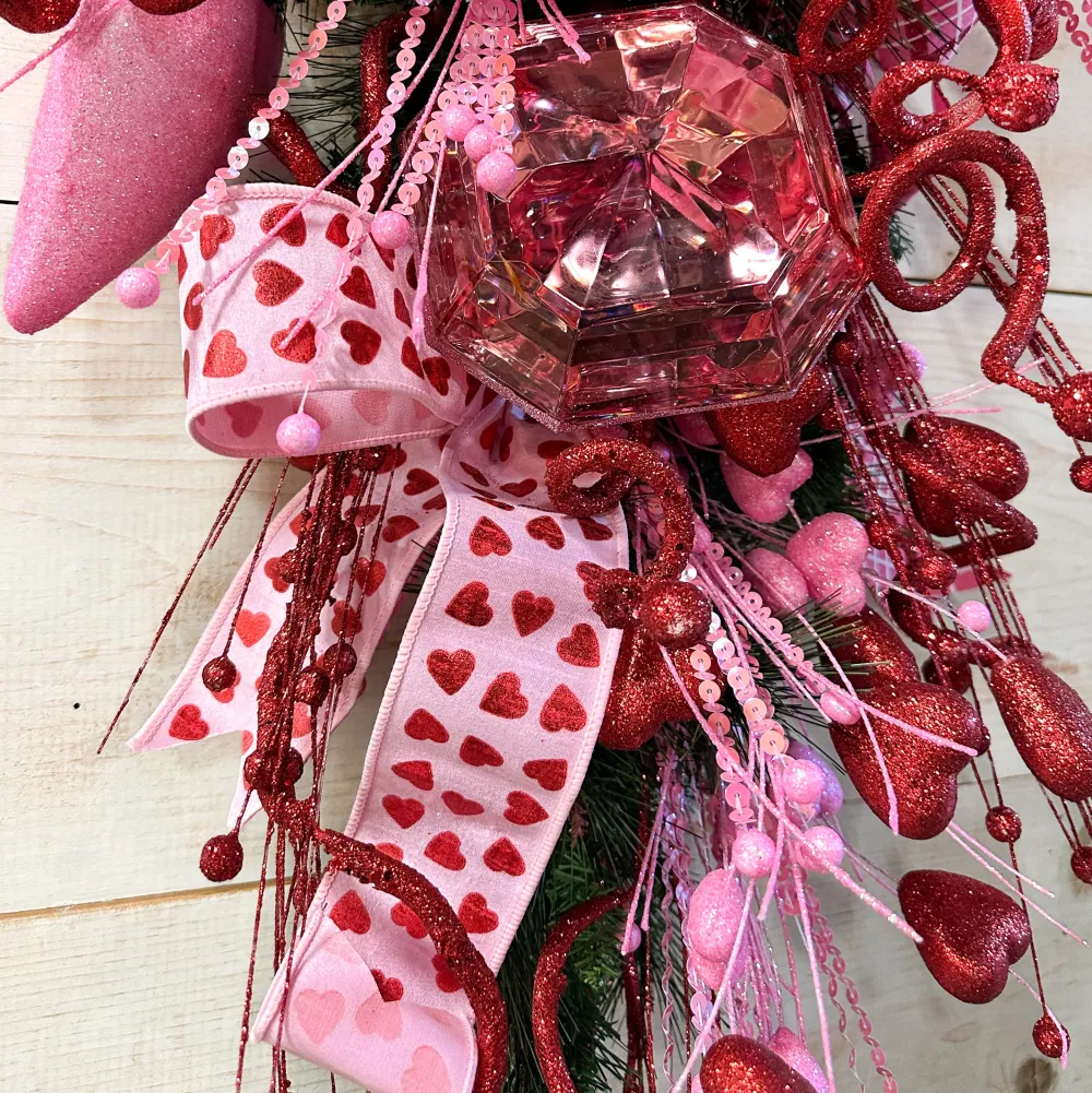 Craig Bachman Heart Spring Spray, 22.5"
