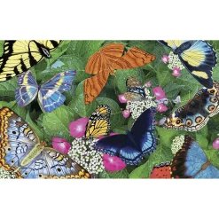 Evergreen Hello Butterflies Washable Indoor/Outdoor Mat