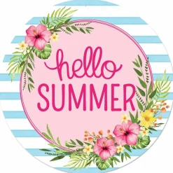 Craig Bachman Hello Summer Floral Sign