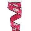 Craig Bachman Hot Pink Boo Ghost Ribbon, 1.5" X 10YD