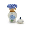 Two's Company Hydrangea Ginger Jar Toothpick Holder