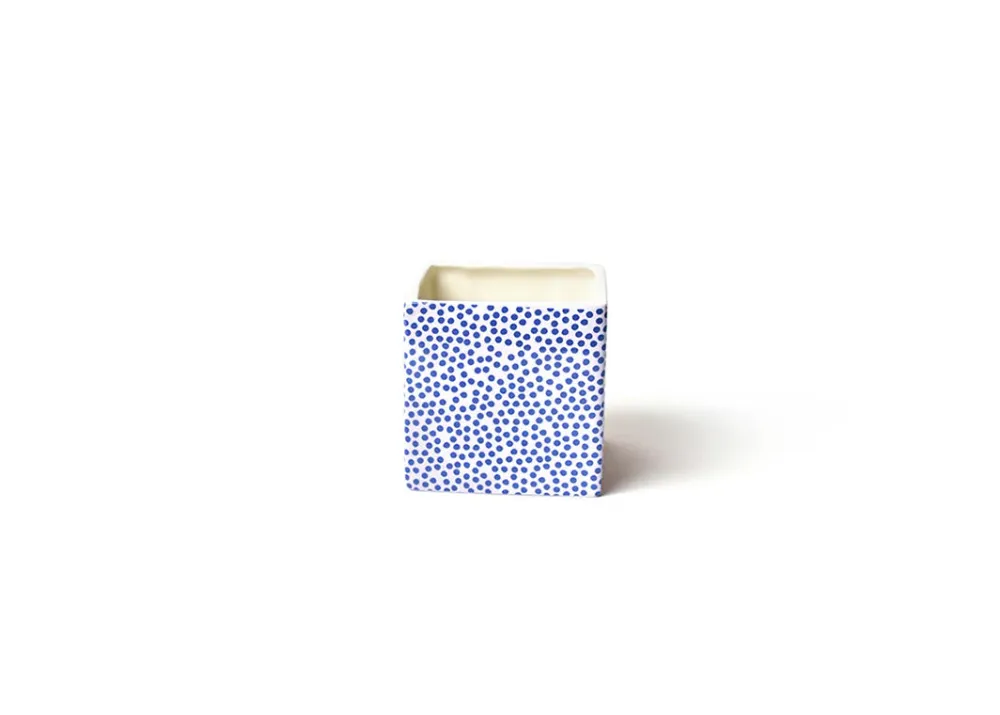 Happy Everything Indigo Small Dot Mini Nesting Cube by !