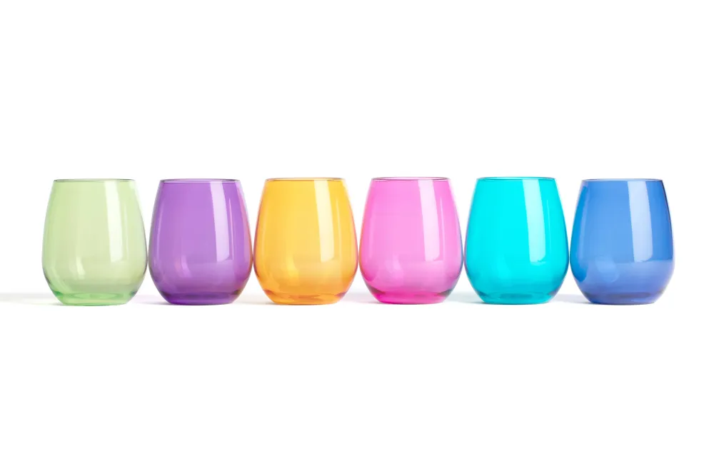 Pop Design Jewel Stemless Wine Glasses