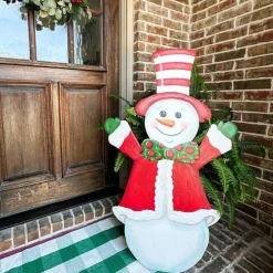 The Round Top Collection Joyful Snowman Yard Display