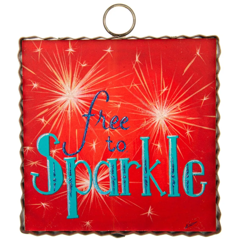 The Round Top Collection Kross Free To Sparkle Mini Gallery Art