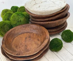 Forever Green Art Large Round Dough Bowl