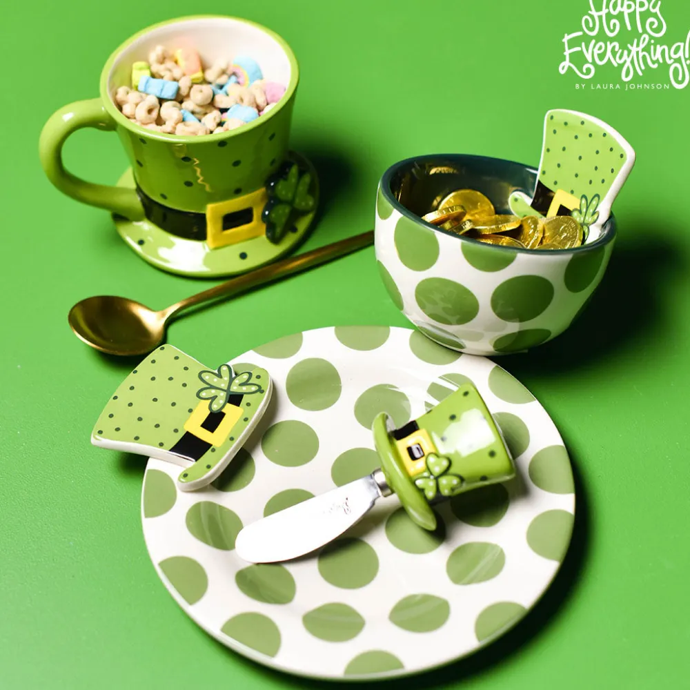 Happy Everything Leprechaun Hat Shaped Mug by !