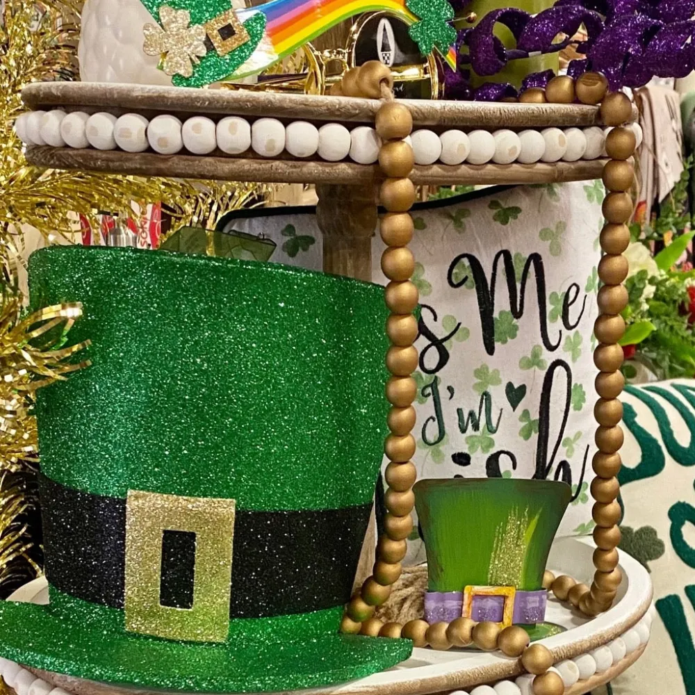 Liberty Floral Leprechaun Top Hat