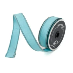Farrisilk Light Blue Dupion Ribbon, 1" X 10YD