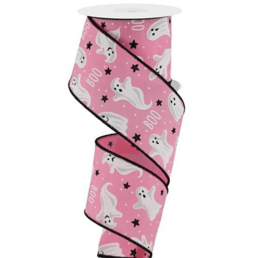 Craig Bachman Light Pink Ghost Ribbon, 2.5" X 10YD