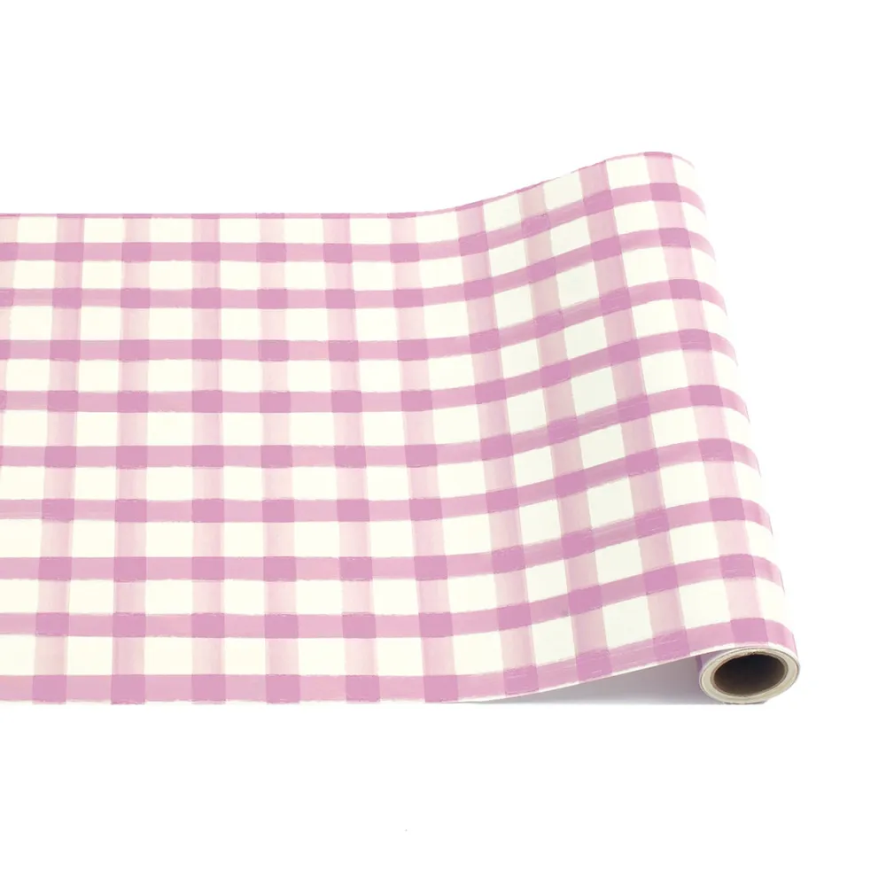 Hester & Cook Lilac Painted Check Runner