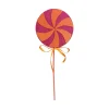 Liberty Floral Lollipop Pick, Pink & Orange