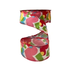 Burton & Burton Luv Color Heart Ribbon, 1.5" X 20YD