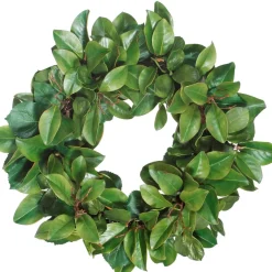 Winward Magnolia Leaf Twig Wreath, 30"