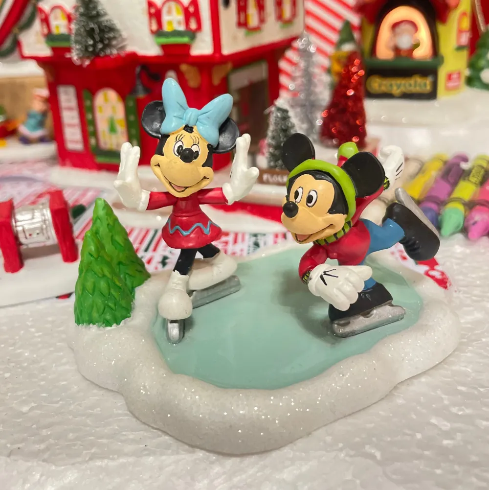 Department 56 Mickey & Minnie Go Skating, Dept. 56 Village
