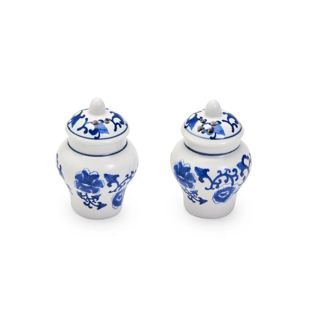 Two's Company Mini Ginger Jar Salt and Pepper Shaker Set