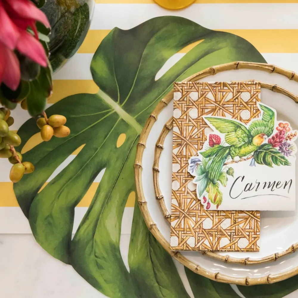 Hester & Cook Monstera Leaf Placemat Set