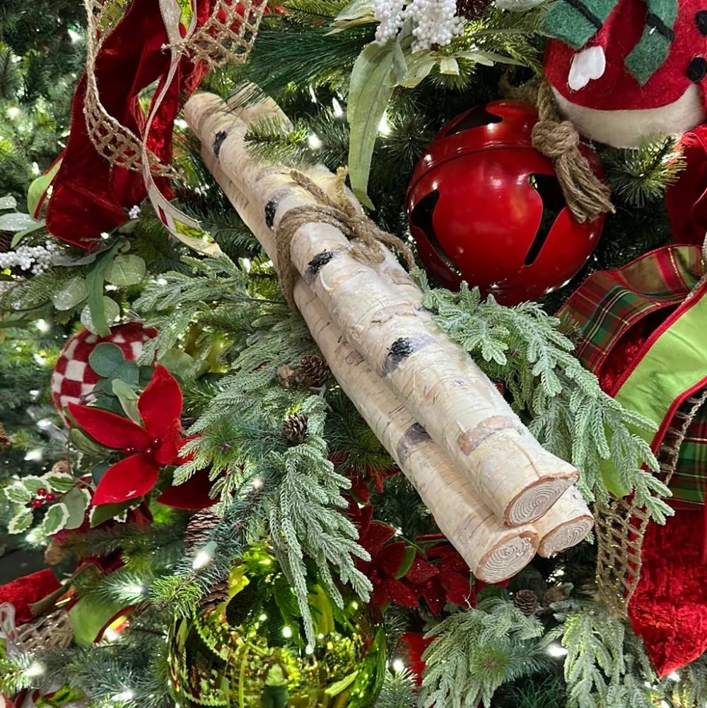 Direct Export Co. Natural Faux Birch Log Bundle
